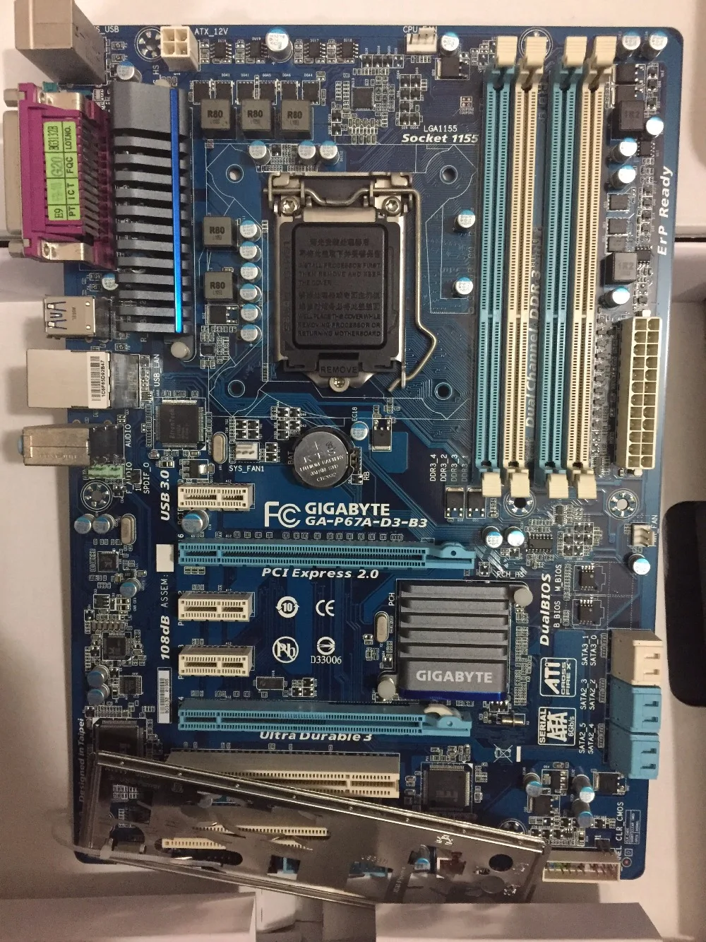 For Gigabyte GA P67A D3 B3 Original Used Desktop Motherboard P67A D3 B3 ...