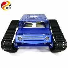 YP100 Танк шасси Робот Танк модель с 12 В 320 об/мин двигатель высокой мощности алюминиевый сплав рама пластиковые гусеницы для DIY робот-проект