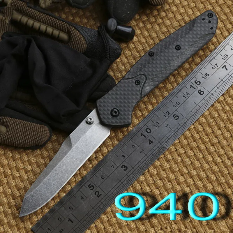 

Ben BM 940 943 S90v blade Axis folding knife carbon fiber Copper washer hunting camping Pocket outdoor Survival EDC Tools knives