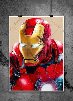 

5D DIY Diamond Embroidery Iron man Diamond Painting Cross Stitch Drill Mosaic Home Decoration wall stick