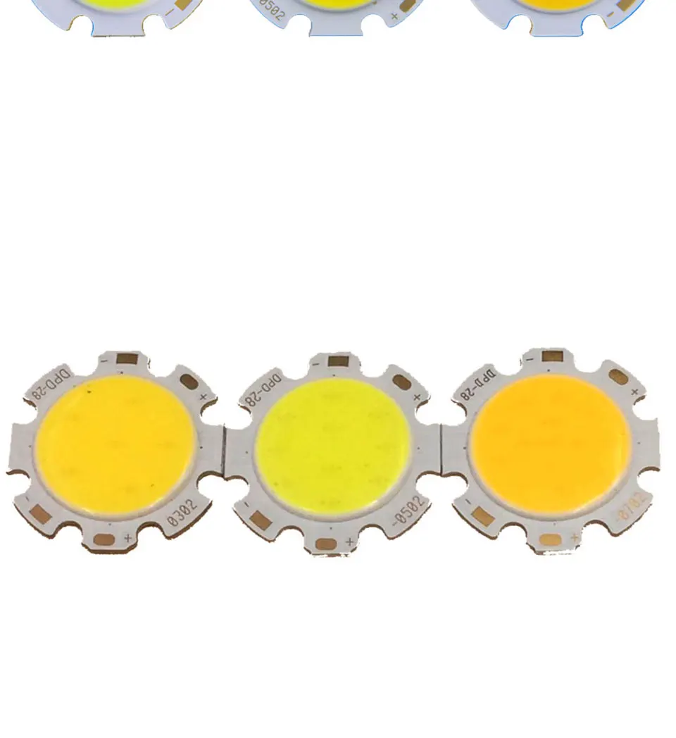 Round COB LED Chip On Board Light Source 28mm Diameter for Spotlight Downlight DIY LED Lamp Bulbs (2)