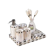 Европейская Американская модель домашнего украшения, креативный набор для ванной комнаты, поднос, подарочное украшение LO723340