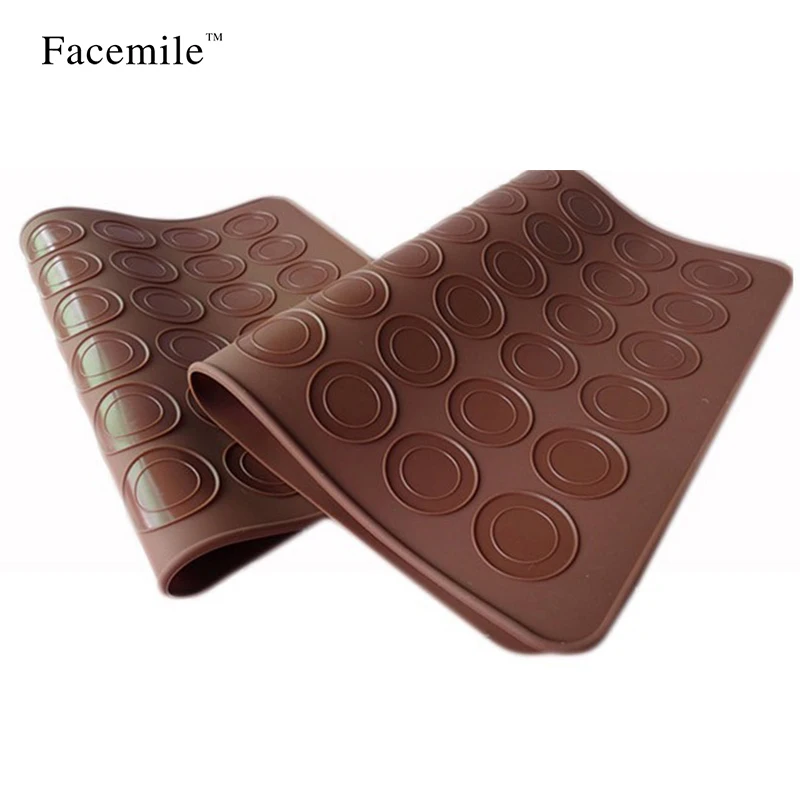 Silicone Macaron Macaroon Pastry Oven Baking Mould Sheet Mat 48 cavity Baking Kitchen