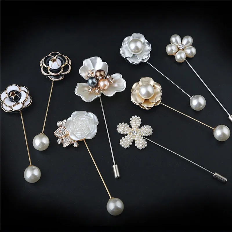 Buy Engood 2018new Hot 1pcs Camellia And Flower Stick Pin Brooch For Lady Women