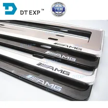 License Plate Frame FOR BENZ Tag Cover Holder FOR AUDI aluminum FRAME FOR ALL CARS LOGOS FOR BMW 44cm 14cm