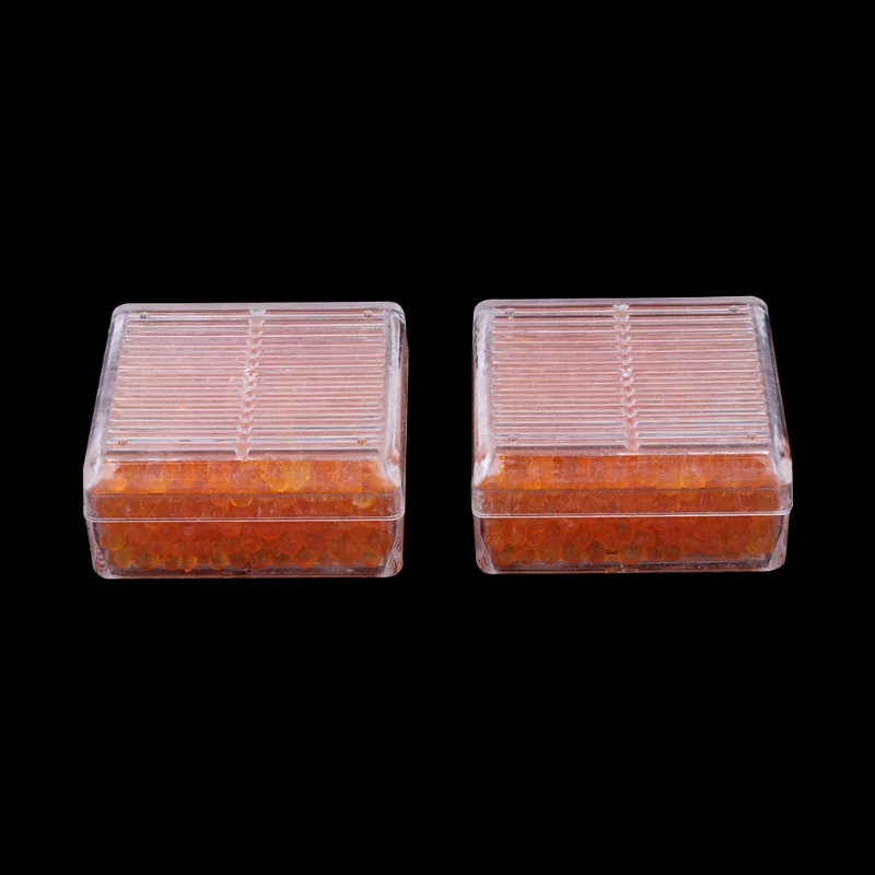 Jual OOTDTY T 2 Pcs Silika Desiccants Gel Menyerap Reusable Mouldproof Kotak Kering Untuk Kamera Orange