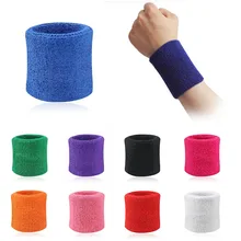 Men Women Sports Sweatband Tennis Squash Badminton Terry Cloth Wrist Sweat Bands font b Basketball b