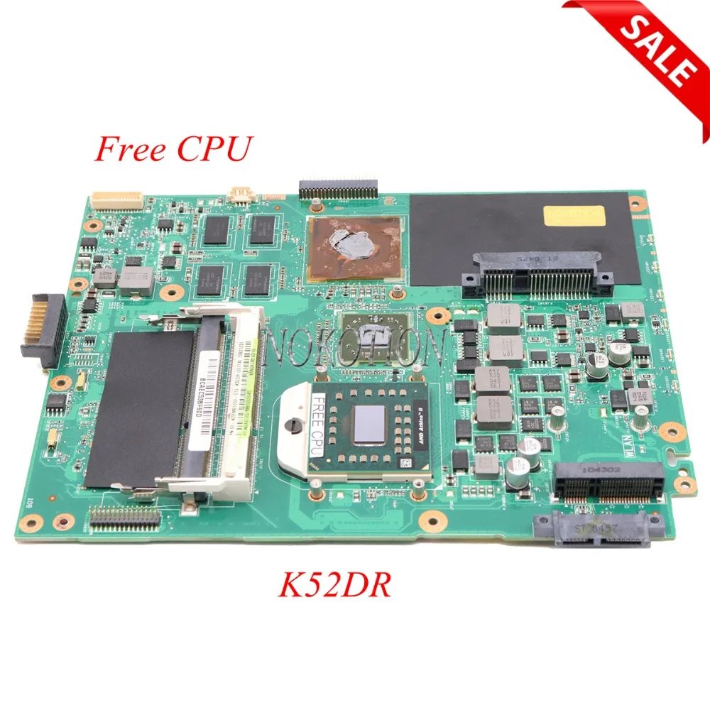 NOKOTION PN 60-NZRMB1000-D16 69N0K1M10D16 материнская плата для ноутбука для asus K52DR основная плата DDR3 Бесплатная Процессор