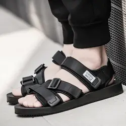Мужские сандалии 2018 г. летние туфли Для мужчин пляжные сандалии модные повседневные hook & loop унисекс Для мужчин спортивные сандалии размер