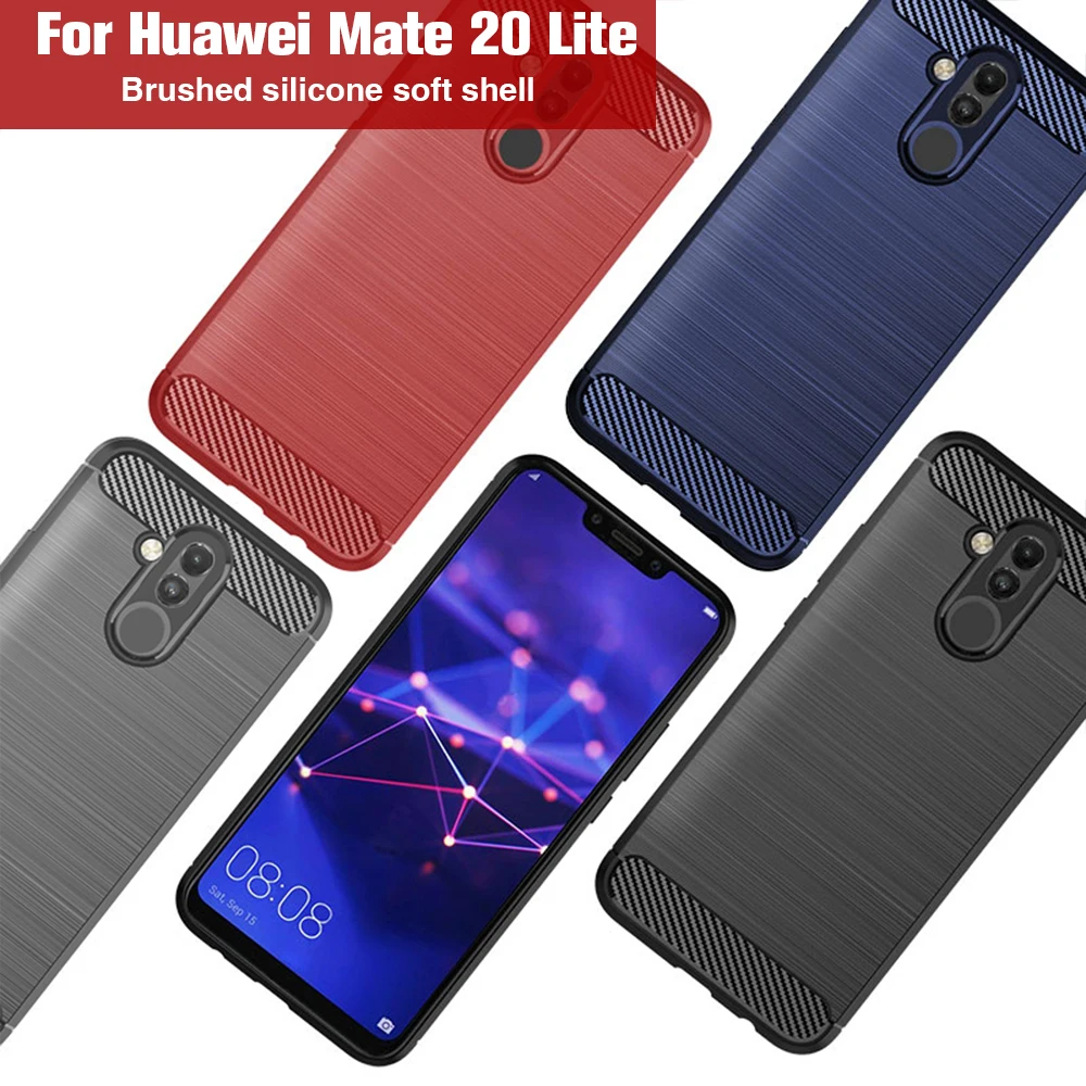 Чехол для Huawei Mate 20 Lite чехол из углеродного волокна 20X30 Pro Honor 8X 8A 8C 10 роскошный