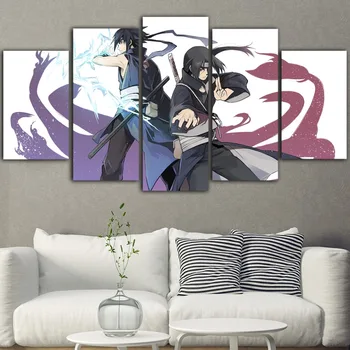 

Modular Canvas Pictures 5 Pieces Animation Figure Painting Home Decor Prints Poster Living Room Naruto Character Wall Art Frame