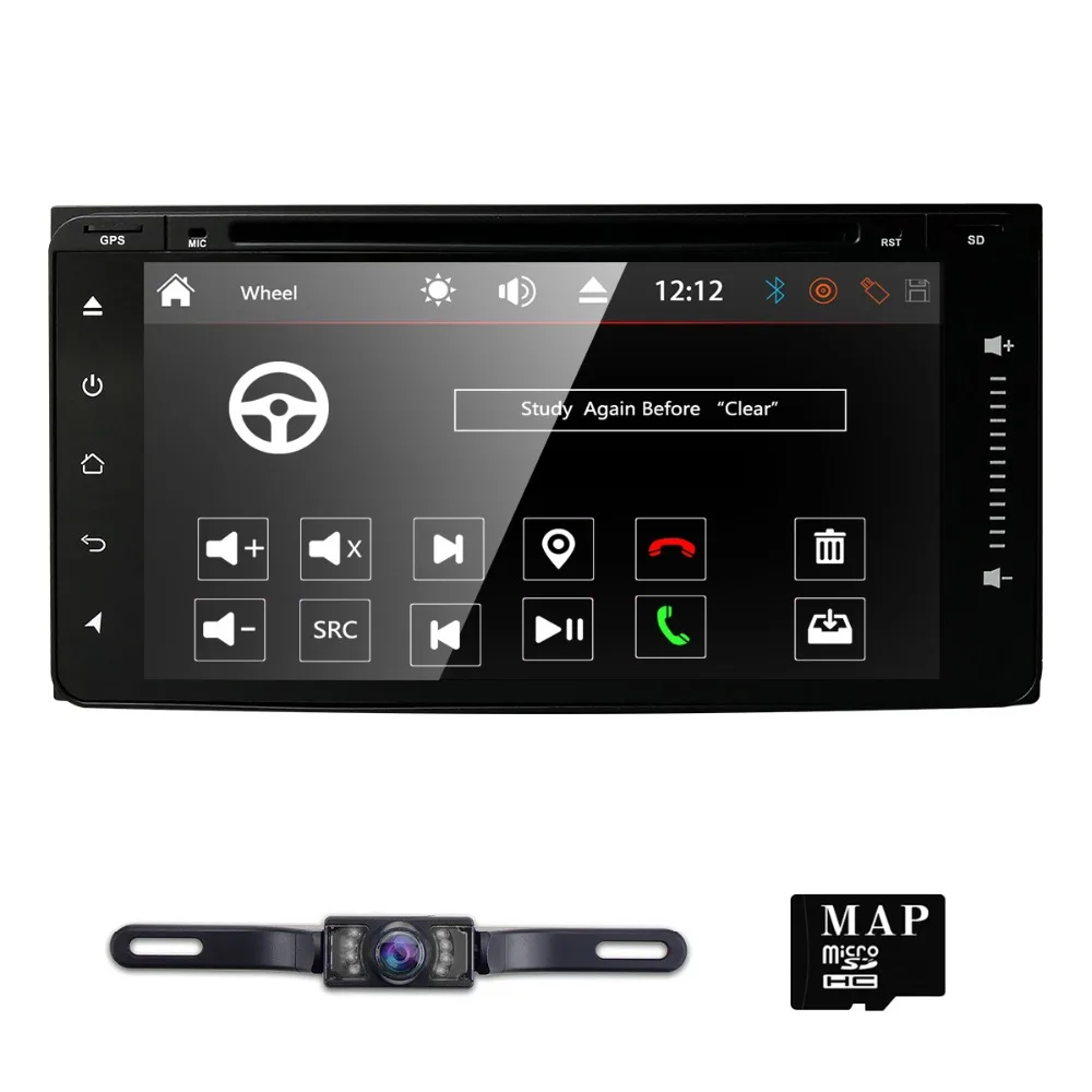 

2Din Car DVD Radio For Toyota Universal RAV4 Corolla Hilux Terios Land Cruiser Tundra Camry HIACE 4RUNNER GPS Mirrorlink Camera