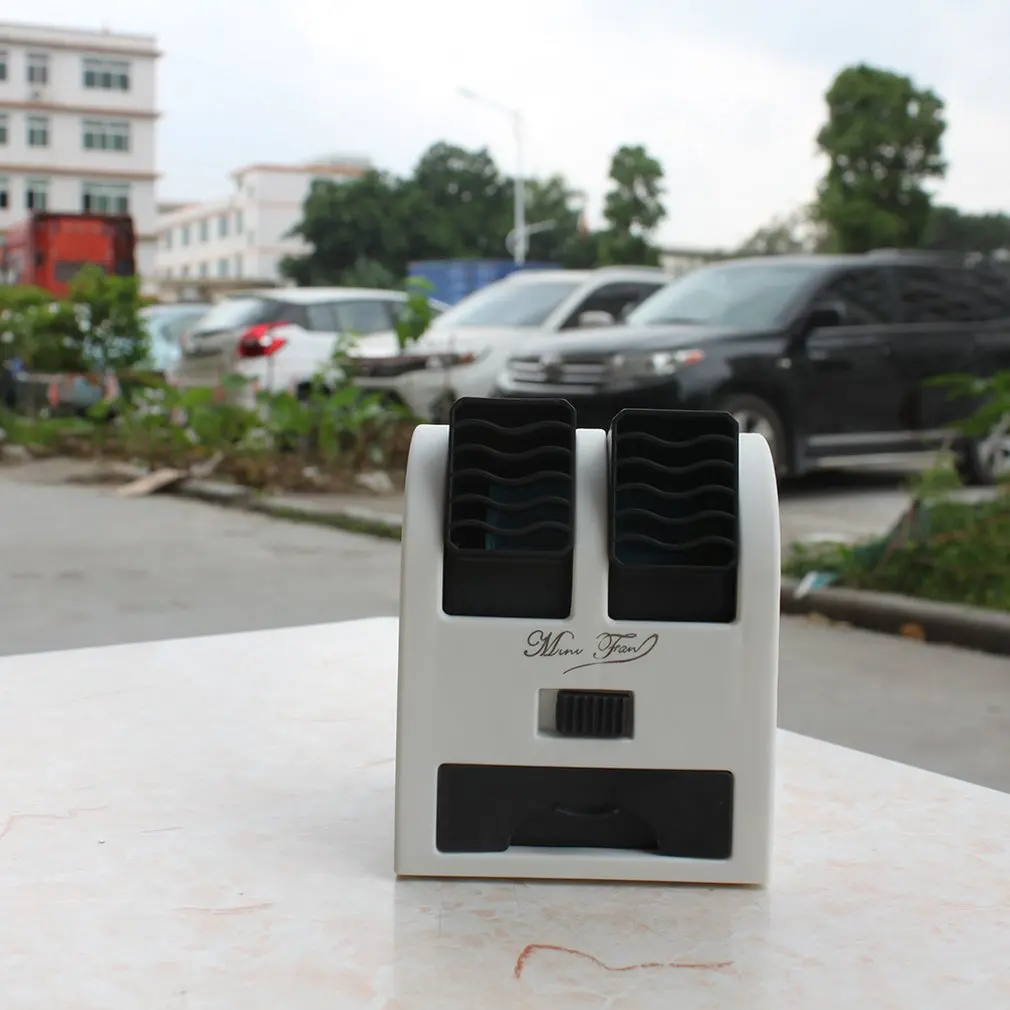 2 порта мини-вентилятор с регулируемыми углами двойной воздушный выход кондиционер вентилятор охлаждения для дома офиса общежития
