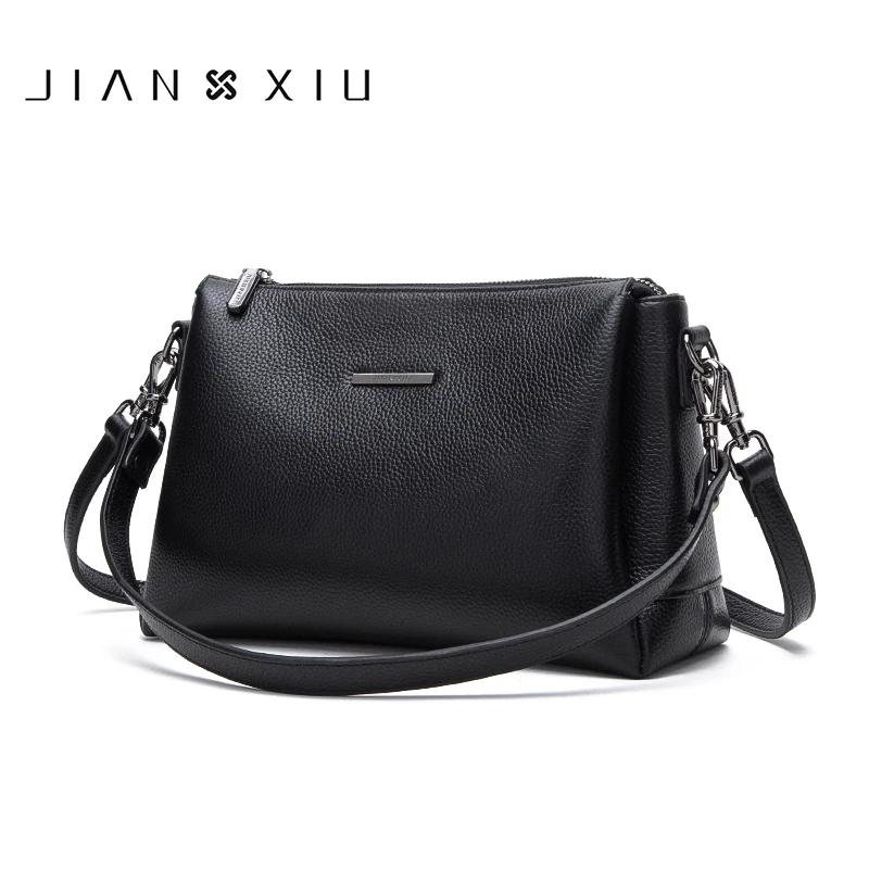 ^*Best Offers Сумка-мессенджер JIANXIU Женская, маленькая, из натуральной кожи, с текстурой личи, 2 цвета, 2019 ^*Best Offers Сумка-мессенджер JIANXIU Женская, маленькая, из натуральной кожи, с текстурой личи, 2 цвета, 2019