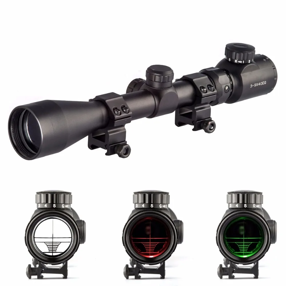 

CVLIFE 3-9X40 E Mil-dot Illuminated Optics Hunting Air Sniper Rifle Scope For Hunting