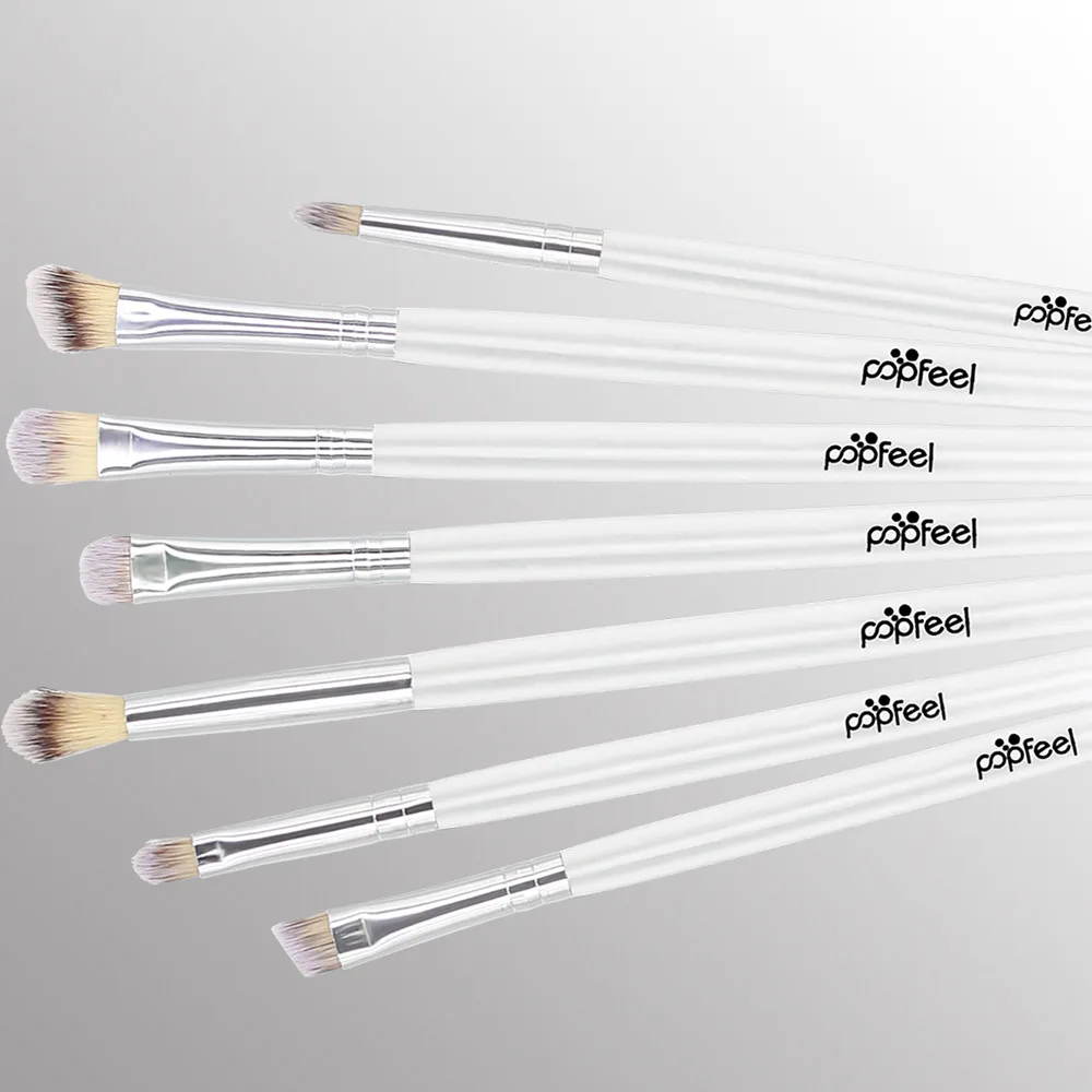 

7Pcs Eye Makeup Brushes Kit Eyeshadow Shadow Eyelash Eyeliner Cosmetics Blending Brush Tool G325