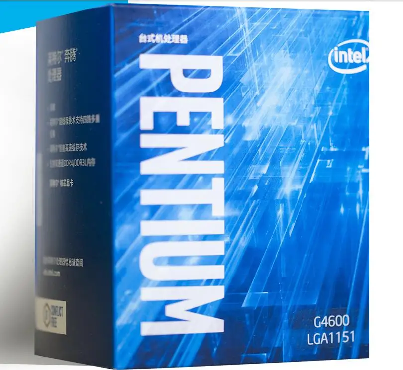Intel Pentium Processor G4600 CPU Boxed with radiator LGA 1151-land FC-LGA 14 nanometers Dual-Core | Компьютеры и офис