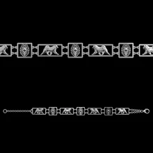 Регулируемые самоированные квадратные рамки браслет Pet украшение для собаки