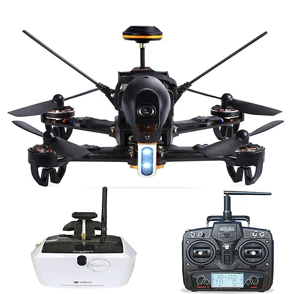 

Walkera F210 Deluxe Light Racer Quadcopter RTF Drone with 5.8G Goggle4 FPV Glasses Devo 7 Devo7 Transmitter RC Racing Helicopter