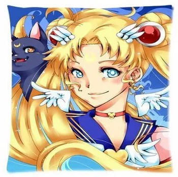 

New Arrival Japan Pretty Guardian Sailor Moon Anime Manga Usagi Tsukino Two Sides Square Zippered Luxury Printing Pillowcases
