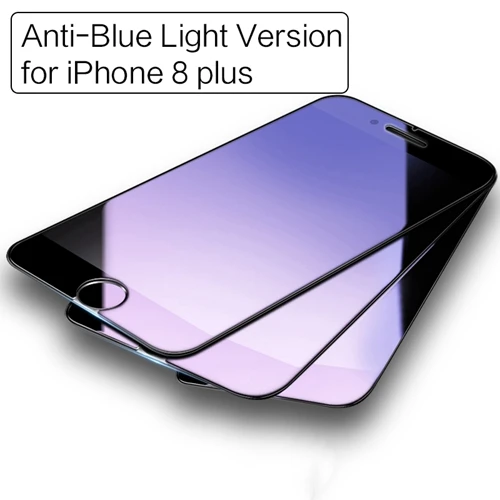 3 шт закаленное стекло для iPhone 8 plus, рок анти-синий/высокий ясный протектор экрана для iPhone 8 8 plus, 3 шт набор - Цвет: B for iPhone 8 plus