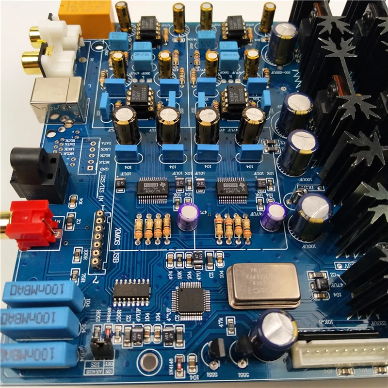 Двойной PCM1794 HIFI аудио декодер AK4118 цифровой прием MCU дисплей Панель управления