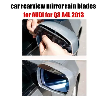 

1 Pair Car Styling Rearview Mirror Eyebrow Rainproof Flexible Blades Protector plastic Accessories for AUDI for Q3 A4L 2013