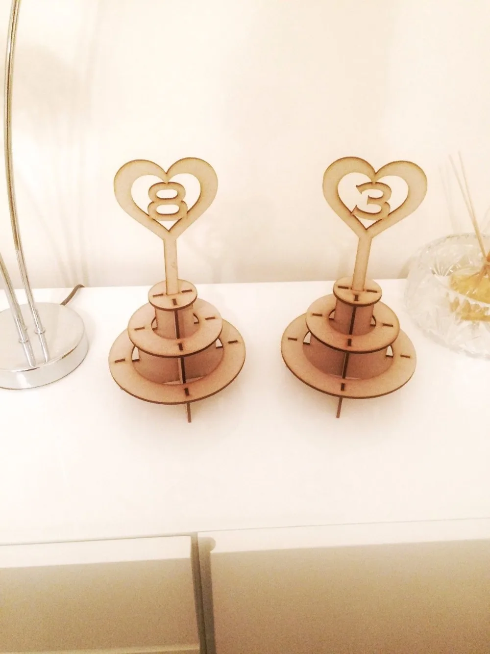 

Acrylic Table Numbers for Weddings and Events - Standing Numbers Gold Silver Acrylic Chic Wedding Decor Centerpieces