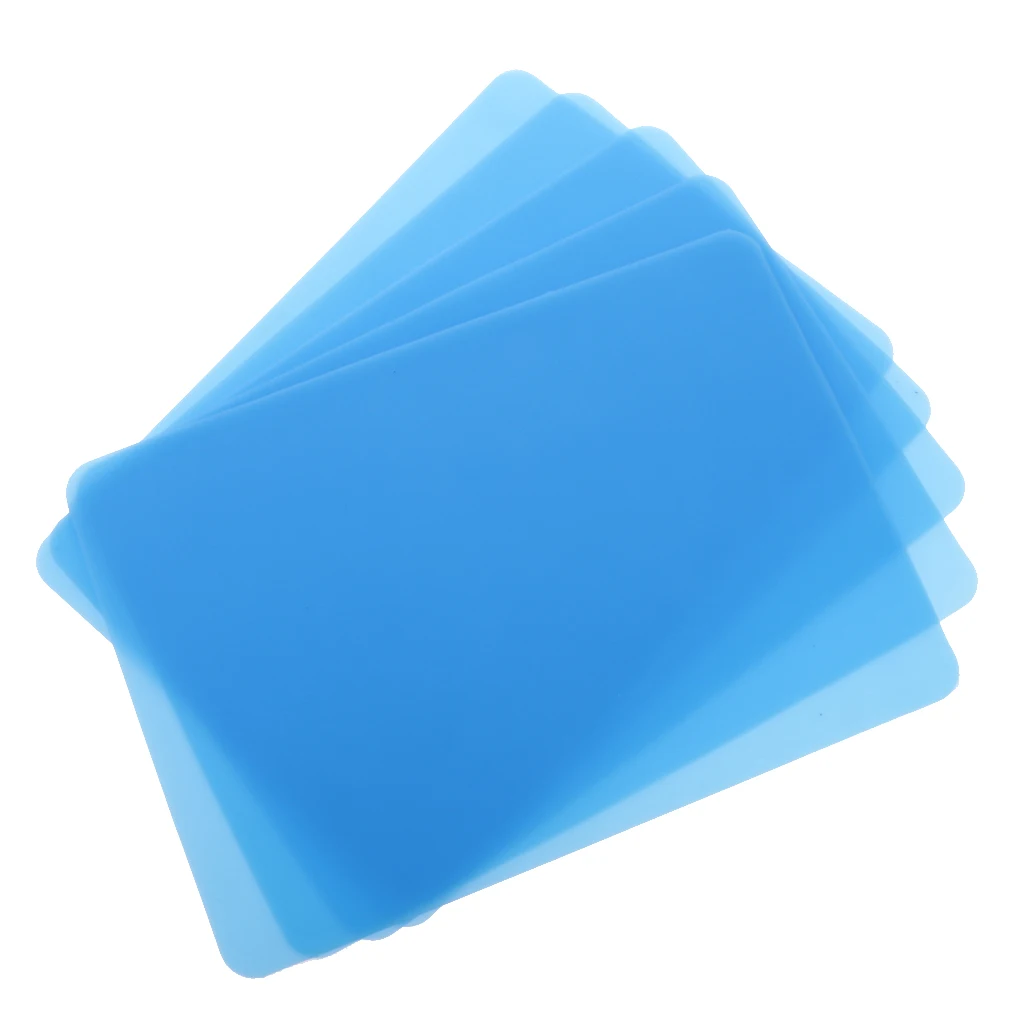 

5x Blue Silicone Table Mat Jewelry Making Craft Tool Table Proctective Mat