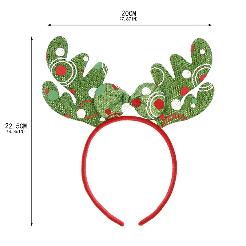Рождественские повязки на голову эльфы, вечерние шапки, Рождественские оленьи рога, костюм, повязки на голову для рождества, праздника, вечеринки, аксессуары для волос