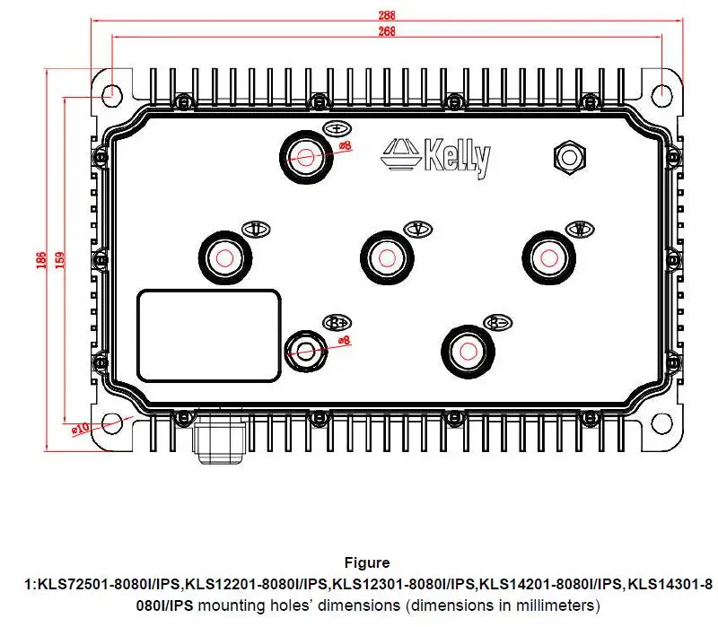 Kelly KLS96601-8080IPS SINUSOIDAL PMSM MOTOR with Sine/Cosine Speed Sensors for ME1616 Motor