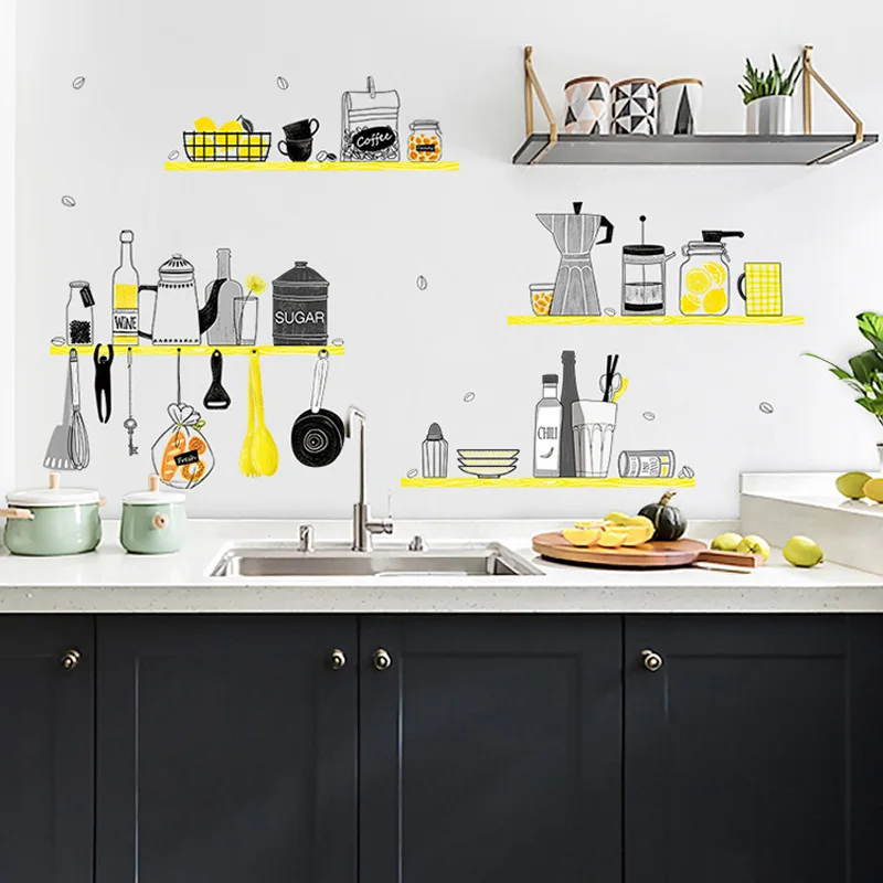 Kitchen Tools Wall Sticker Home Removable Decal Wall Stickers DIY