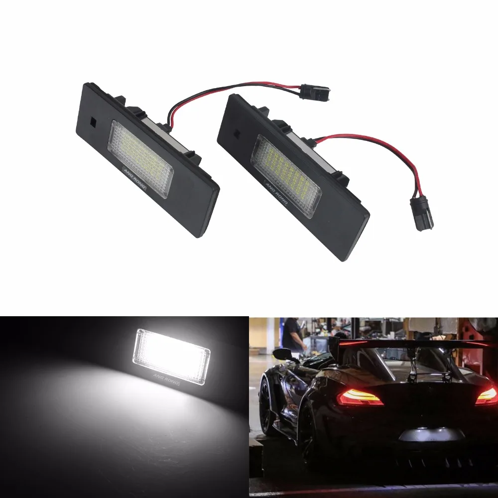 ANGRONG 2x светильник Ной знак свет без ошибок для BMW 1 6 Z серии E81 E87 E63 E64 E85 E89(CA245)|number plate