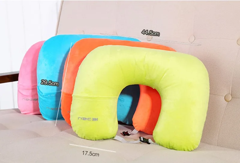 Надувная подушка u-образной формы, 1 шт., портативная фланелевая подушка для путешествий, летающий автомобиль, подушка для шеи, Подушка для домашнего отдыха, необходимые товары