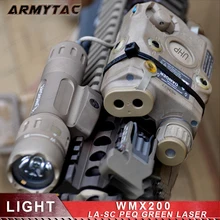 Тактический светильник SF LA-5C PEQ UHP внешний вид зеленый лазер и WMX200 вспышка светильник и двойной пульт дистанционного управления страйкбол вспышка светильник комбинация