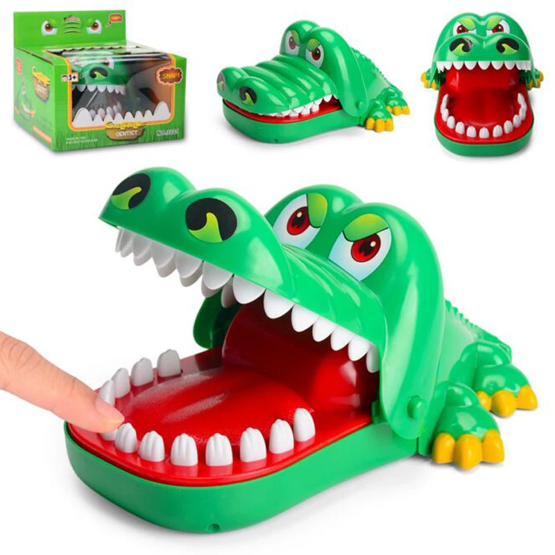 

Children Toys Large Size 21CM Crocodile Biting Finger Game Crocodils Mouth Dentist Tricky Toy Family Game Reaction Games Toy Kid