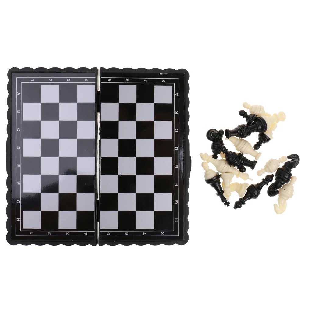 Pocket Chess Game Magnetic Plastic Chessboard Set Chess Outdoor Pub Club Game Kid Gift Chess Games