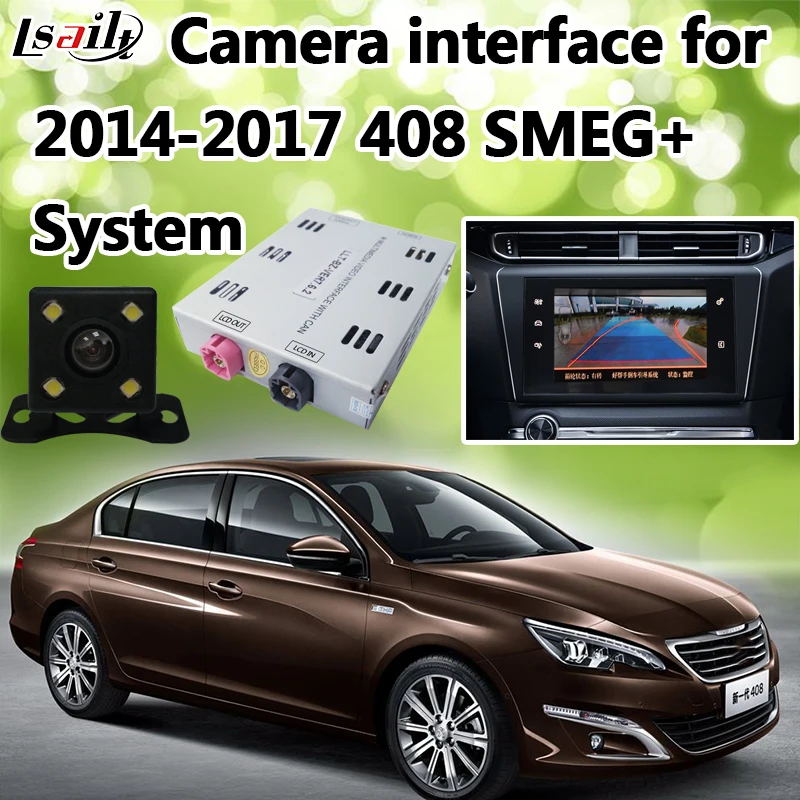 

HD Reverse Camera Interface for 2014-2017 Peugeot 408 (SMEG+) support 360 Panorama Cameras