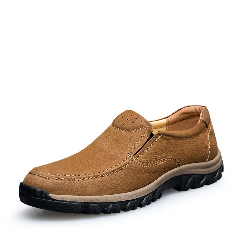 2017 New Big Size Men Hiking Shoes Leather Slip On Mountain Climbing Sneakers for Men Spring Autumn Mens Walking Shoes Outdoor 2017 New Big Size Men Hiking Shoes Leather Slip On Mountain Climbing Sneakers for Men Spring Autumn Mens Walking Shoes Outdoor