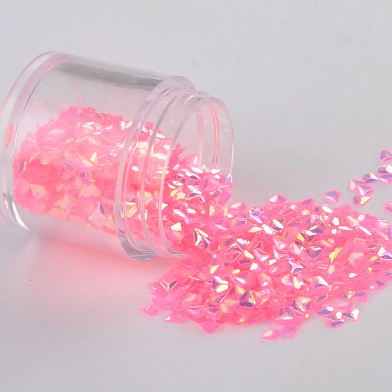 500 г золотые прозрачные розовые блестки для ногтей амулеты блестящие 3D маникюрные украшения для ногтей ювелирные аксессуары Принадлежности для ногтей - Цвет: 3mm Diamond