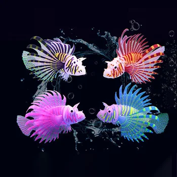 

Aquarium Decoration Fish Tank Artificial Fish Decoration Glowing Lionfish Floating Home Or Office Aquarium Decoration Ornament