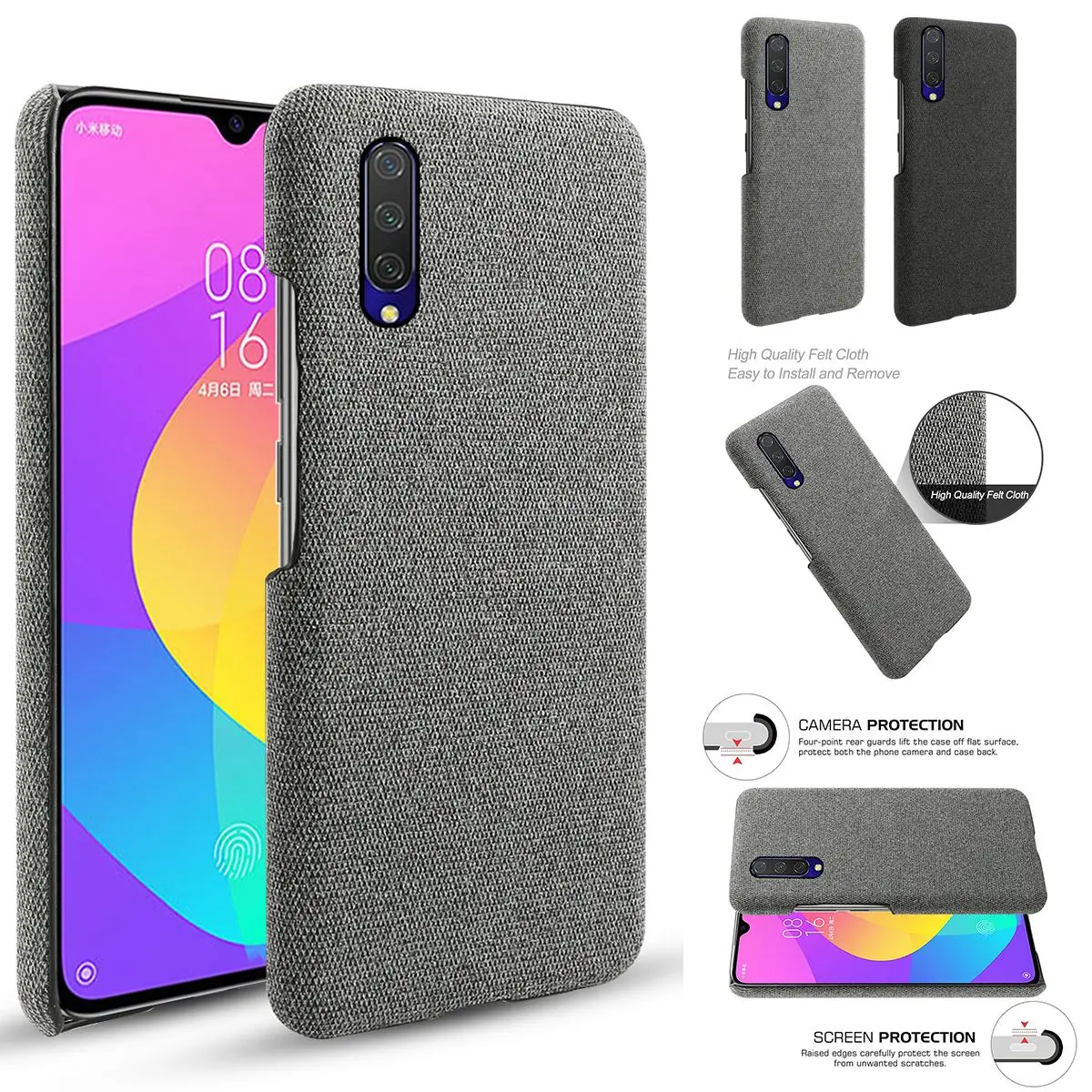 Для Xiaomi Mi CC9e/CC9 чехол на заднюю панель ультратонкий жесткий из поликарбоната с