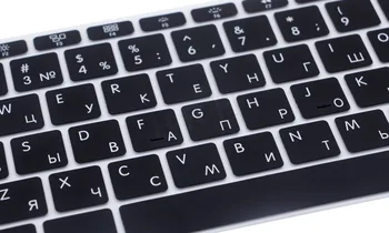 

For Macbook Pro 13" A1708 (2017 Release No Touch Bar) Russian UK Silicone Keyboard Cover Skin For Macbook 12"A1534 Retina