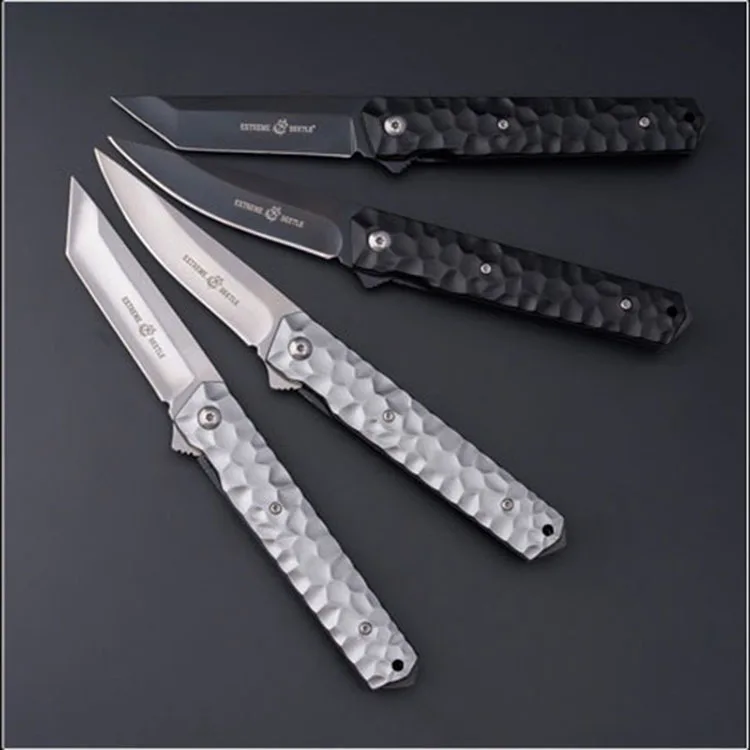 

Free shipping Outdoor Survival Multi-function Stiletto Folding Blade Knife 5Cr13 Steel Utility Fishing Hiking Diving Flip Knives