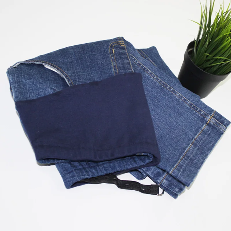 Широкие джинсы для беременных женщин, джинс для беременных, штаны для живота, Свободные Комбинезоны для беременных, Одежда для беременных, прямые брюки Y796