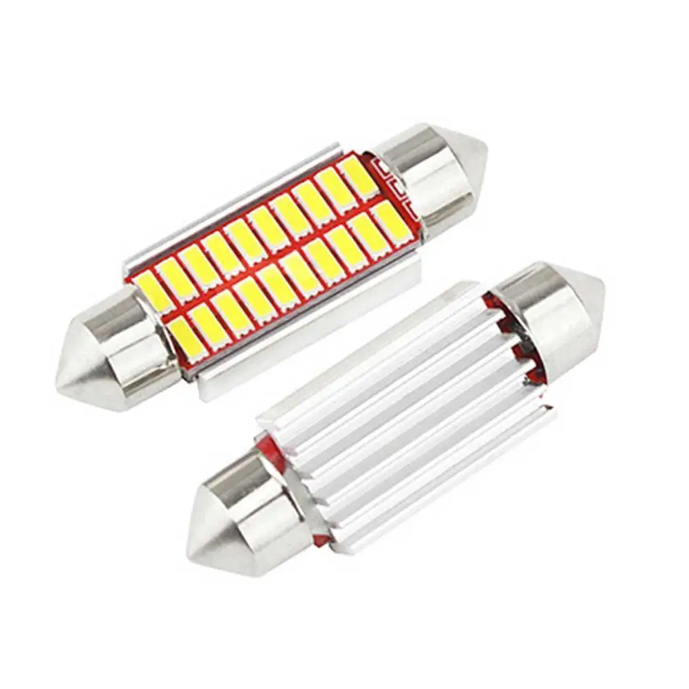 Супер яркий 4014 SMD Автомобильный светодиодный фестон светильник Canbus безошибочный