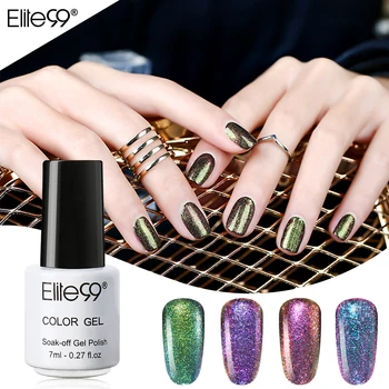 

Elite99 3rd Generation Chameleon Gel Holographic Gel Polish Starry Sparkle Glitter Soak Off Led UV Gel Varnish Nail Art Lacquer