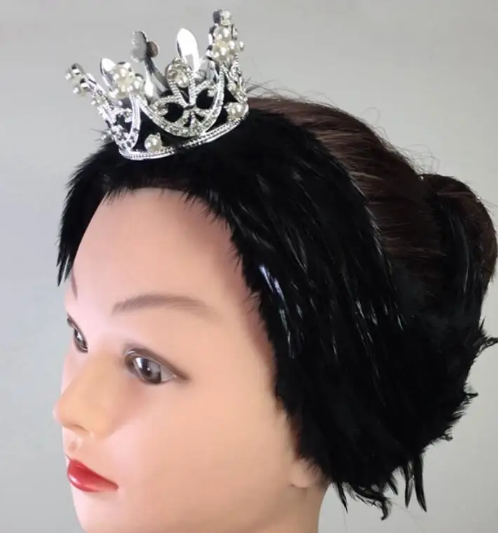 Белый, Черный лебедь озеро балетные головные уборы с тиара Корона ...