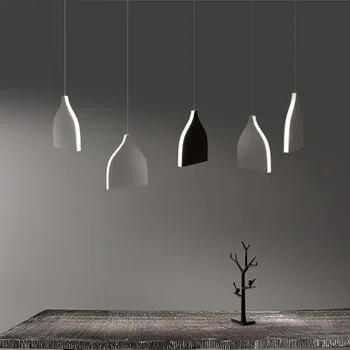 

NEW design Modern Fashion LED chandelier restaurant lighting meal living room minimalist creative Light and shadow Pendant