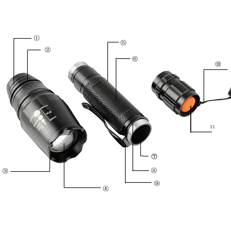 Litwod Z35 Светодиодные фонарики факел 8000 Люмен Cree XM-L2 Масштабируемые светодиодный фонарик для 2x18650 батареи Алюминий светодиодный фонарик linternas